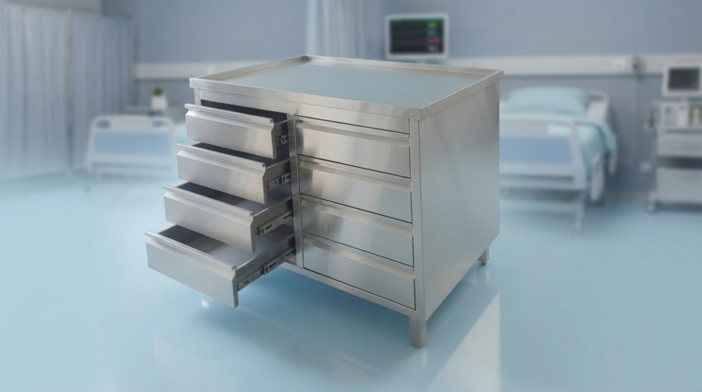 Base cabinet with 8 drawers