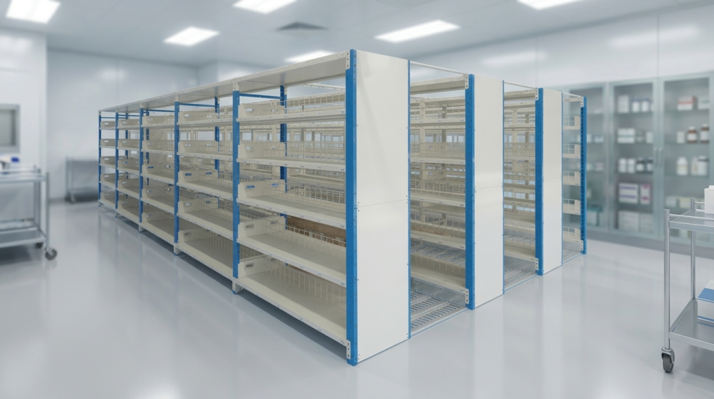 Boltfree shelving system