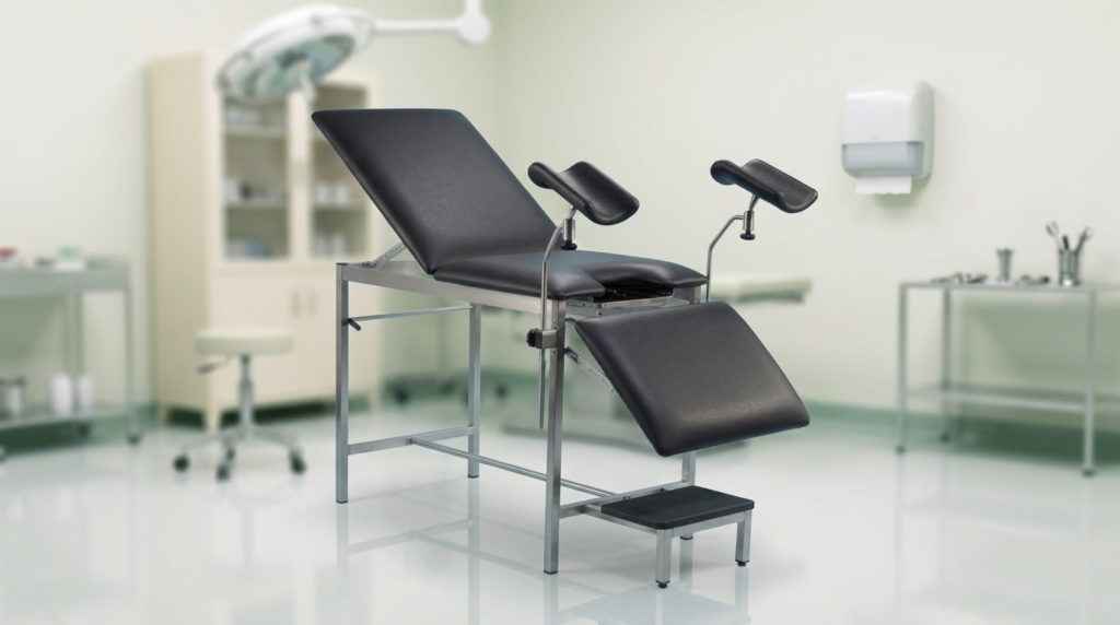 Gynecology examination couch