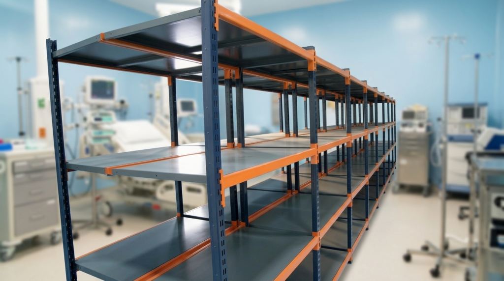 Heavy duty rack shelving