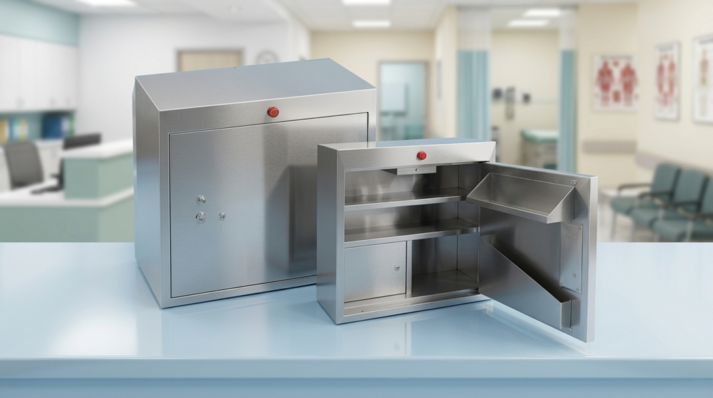 Narcotic cabinet with single door
