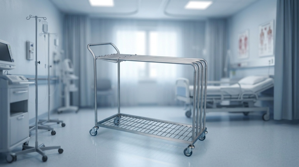 Paper Dispensing Cart on Wheel