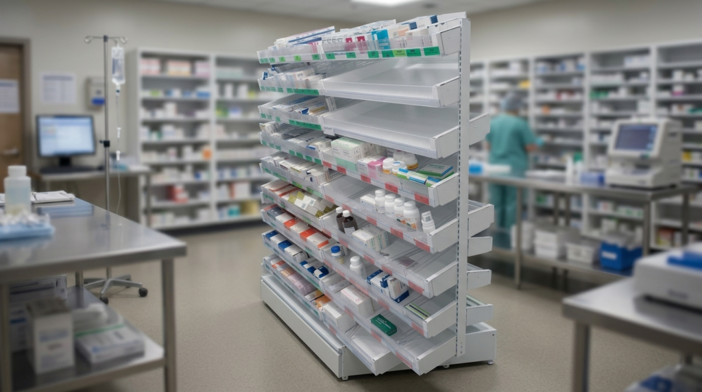 Pharmacy shelving
