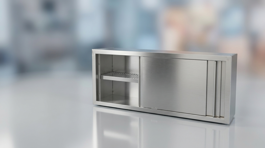 Wall cabinet with sliding door